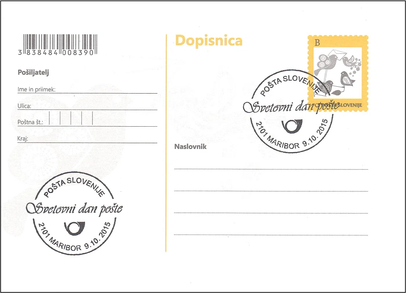 SVETOVNI DAN POŠTE